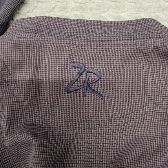 Zero Restriction Golf‎ Outerwear ¼ Snap Pullover Mens Large Blue USA Houndstooth - Picture 8 of 10